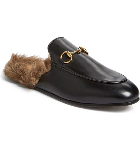 gucci inspired loafers with fur|gucci mule loafers.